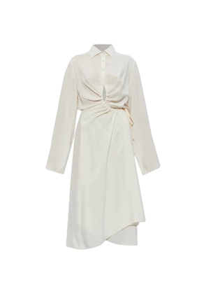 Maison Margiela gathered-detail dress - White