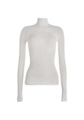 Maccapani second skin mock-neck top - White