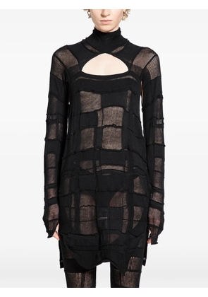 HALOS cutout turtleneck sweater - Black