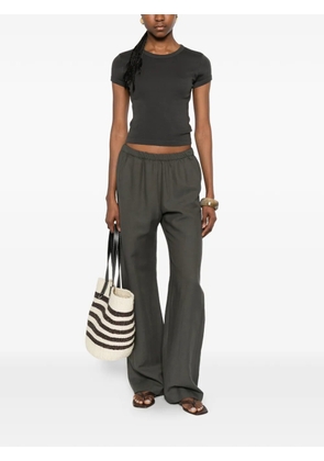 Enza Costa Supima Baby cropped cotton T-shirt - Grey