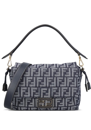 FENDI logo shoulder bag - Blue