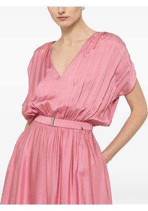 NISSA belted midi dress - Pink