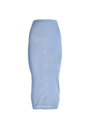Maccapani seamless floral skirt - Blue