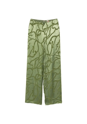 Cult Gaia Sara floral-pattern trousers - Green