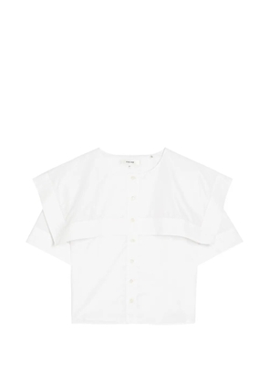 FRAME The Sleek Cape short-sleeves shirt - White