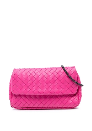 Bottega Veneta Pre-Owned 2012-2025 Mini Nappa Intrecciato Expandable Chain Flap crossbody bag - Pink