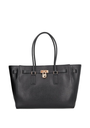 Michael Michael Kors lock-detail leather shoulder bag - Black