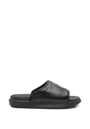Y-3 logo slides - Black