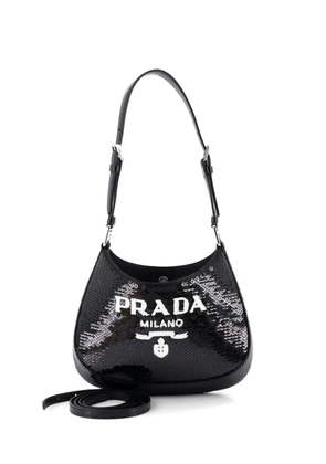 Prada Pre-Owned Cleo Sequins Small shoulder bag - Black