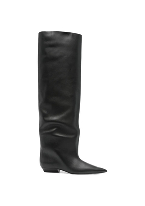 Jil Sander Pre-Owned leather knee-high boots - Black
