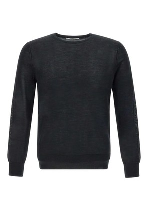 Kangra long-sleeve ribbed sweater - Black