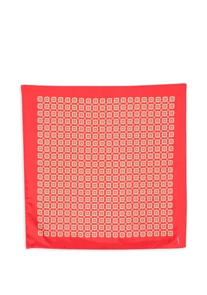 Saint Laurent Pre-Owned 1990s patterned silk scarf - Red