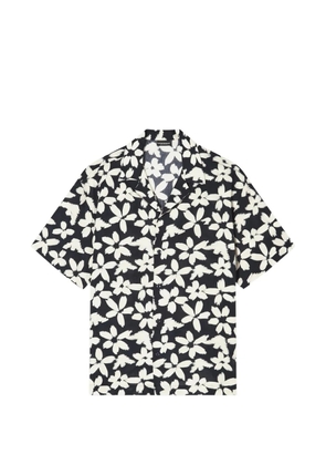 Emporio Armani floral beachwear shirt - Black