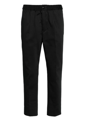 AMI Paris elasticated-waist cropped trousers - Black