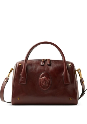 Versace Roomy leather boston bag - Brown