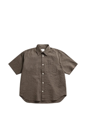 Norse Projects checked shirt - Brown