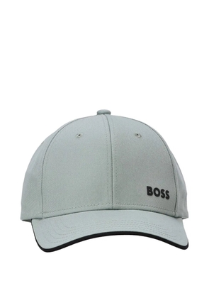 BOSS logo-embossed cap - 357 GREEN