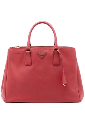 Prada Pre-Owned 2010-2026 Large Saffiano Lux Galleria Double Zip satchel - Red