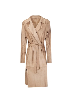 Salvatore Santoro belted sheepskin coat - Neutrals