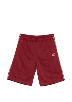 WALK IN PARIS side-stripe shorts - Red