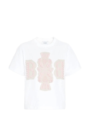 Barrie logo-patch cotton T-shirt - White