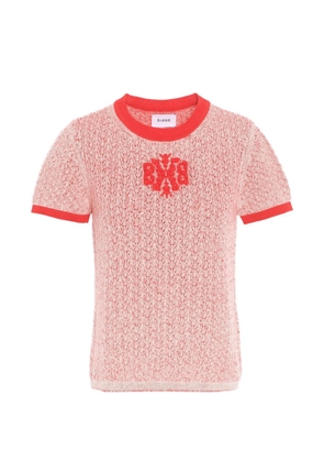 Barrie logo-patch cashmere top - Red