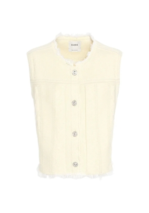 Barrie denim fringed waistcoat - Yellow