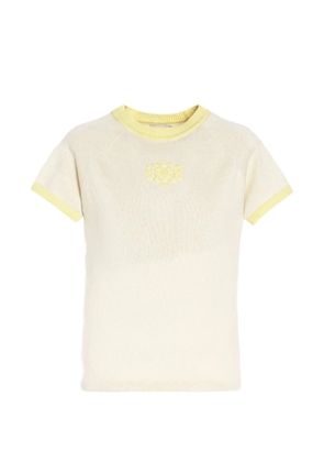 Barrie logo cashmere T-shirt - Neutrals