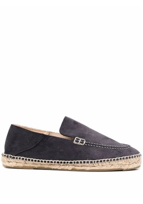 Manebi Hamptons decorative stitching espadrilles - Blue
