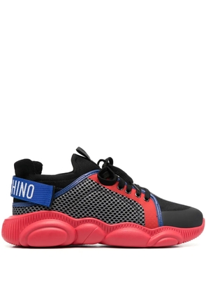 Moschino panelled low-top sneakers - Red