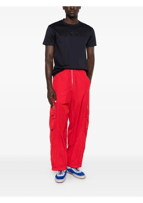 FENDI embroidered-logo T-shirt - Blue