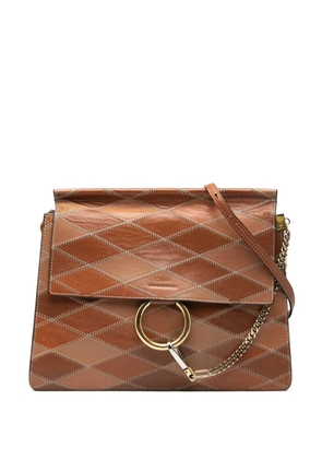 Chloé Pre-Owned 2015 Medium Calfskin Patchwork Faye crossbody bag - Brown