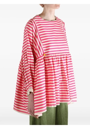 Pero striped buttoned blouse - Red