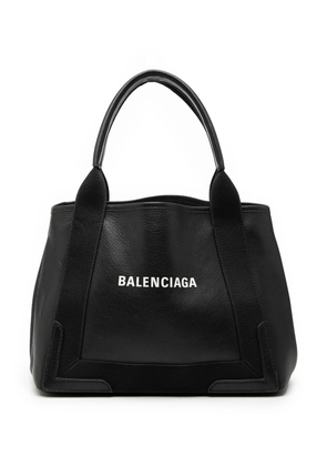 Balenciaga Pre-Owned 2022 Leather Navy Cabas S tote bag - Black