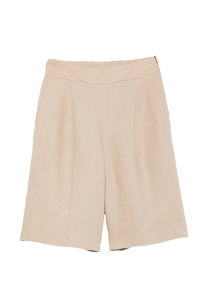 Agnona pleated shorts - Neutrals