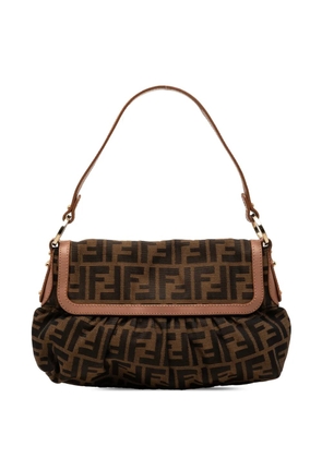 Fendi Pre-Owned 2000-2010 Small Zucca Canvas Chef Flap shoulder bag - Brown