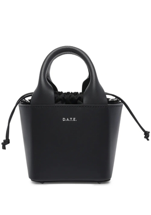 D.A.T.E. logo leather tote bag - Black