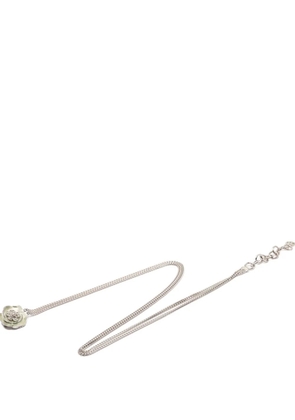 CHANEL Pre-Owned 2004 Silver Plated Camellia Chain belt