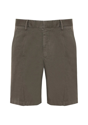 Zegna belt-loops linen chino shorts - Grey