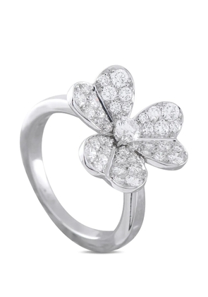 Van Cleef & Arpels Arpels Trivole flower-embellishment ring - Silver