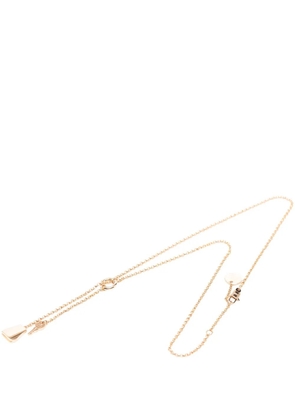 Hermès Pre-Owned 2025-2026 Small 18k Rose Gold Kelly Clochette Pendant necklace - Pink