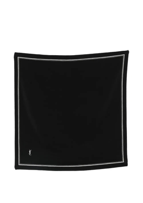 Saint Laurent Pre-Owned 1990s logo-detail scarf - Black