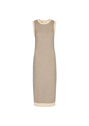 Varley Sadia patterned sleeveless midi dress - Neutrals