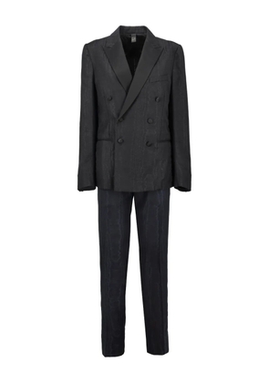 Christian Pellizzari double-breasted suit - Black