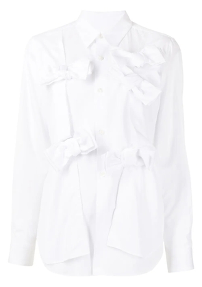 Comme Des Garçons Comme Des Garçons ruched asymmetric shirt - White