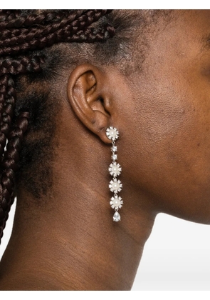 Self-Portrait crystal stones earrings - Silver