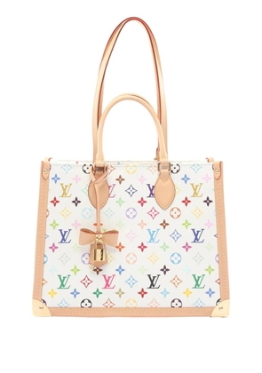 Louis Vuitton Pre-Owned 2021-2026 × Murakami Monogram Multicolore OnTheGo MM tote bag - White