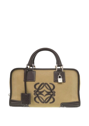 Loewe Pre-Owned 2000-2020 Suede Amazona 28 handbag - Neutrals