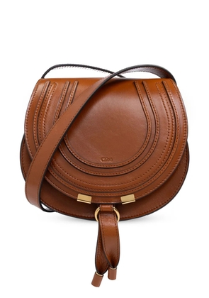 Chloé small Marcie leather saddle bag - Brown