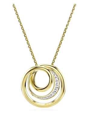 Swarovski Hyperbola circle-pendant necklace - Gold